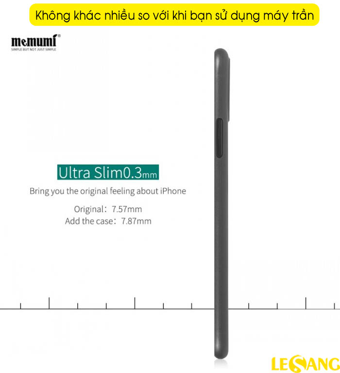 Ốp lưng iPhone XS Max Memumi Slim 0.3mm siêu mỏng 2