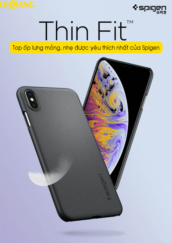 Ốp lưng iPhone XS Max Spigen Thin Fit 1