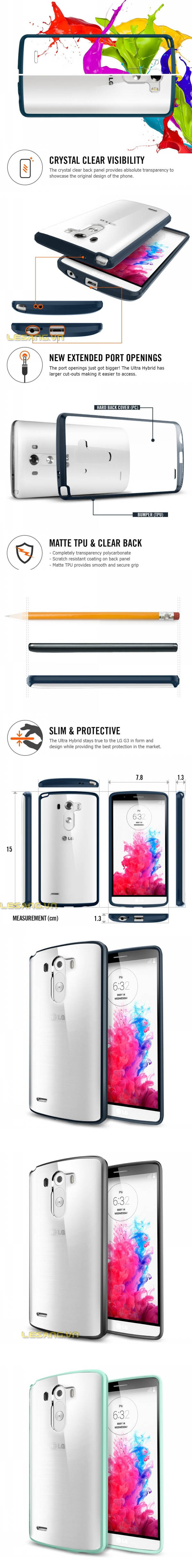 Ốp lưng LG G3 SGP Ultra Hybrid 32