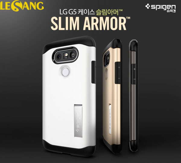 Ốp lưng LG G5 Spigen Slim Armor 2 lớp chống sốc 1
