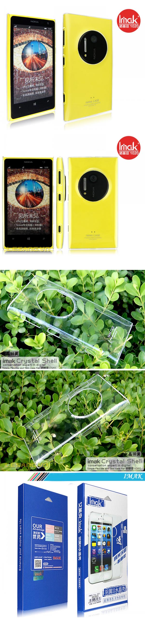 ốp lưng lumia 1020 imak trong suốt