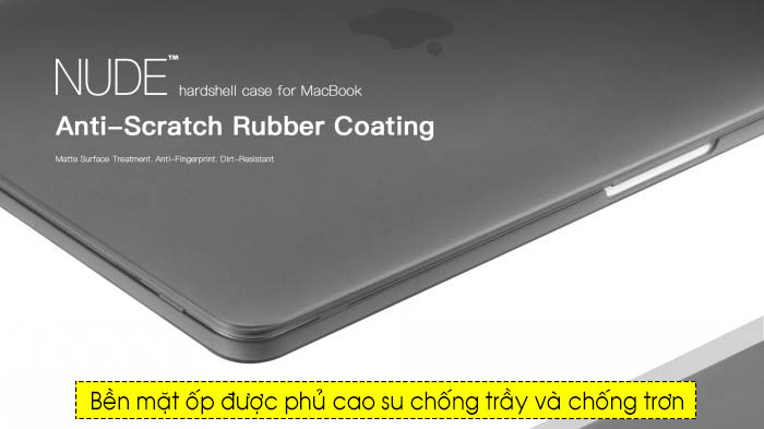 Ốp lưng Macbook Pro 13 inch SwitchEasy Nude Case trong suốt 2