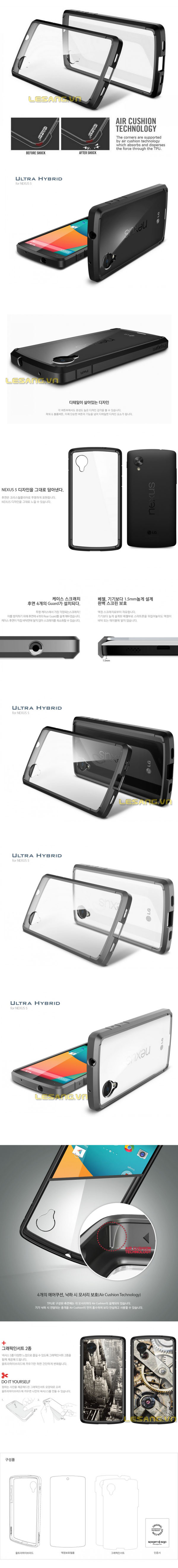 ốp lưng nexus 5 sgp