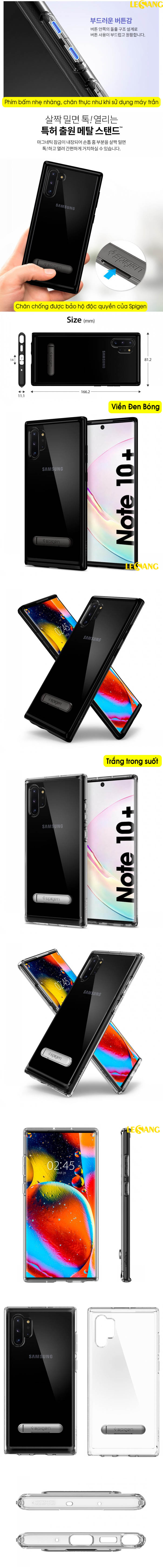 Ốp lưng Samsung Galaxy Note 10 plus Spigen Ultra Hybrid S 6