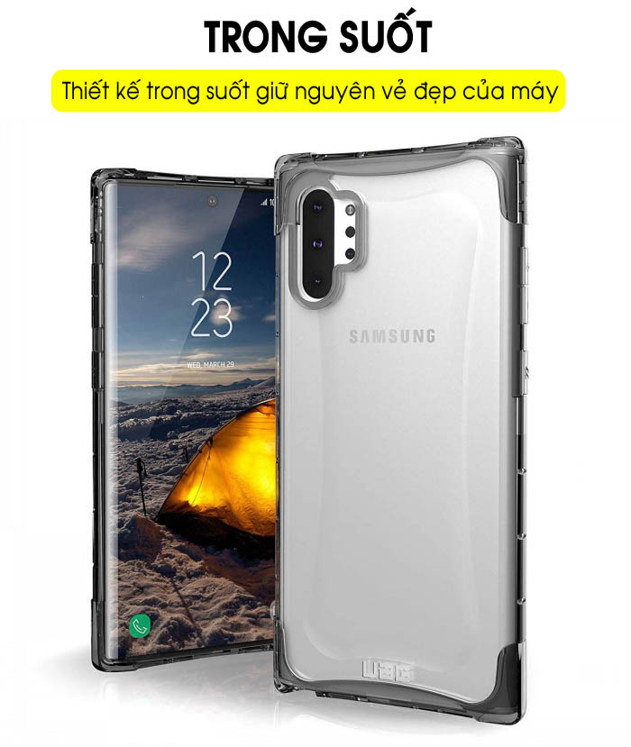 Ốp lưng Samsung Note 10 plus UAG Plyo trong suốt 1