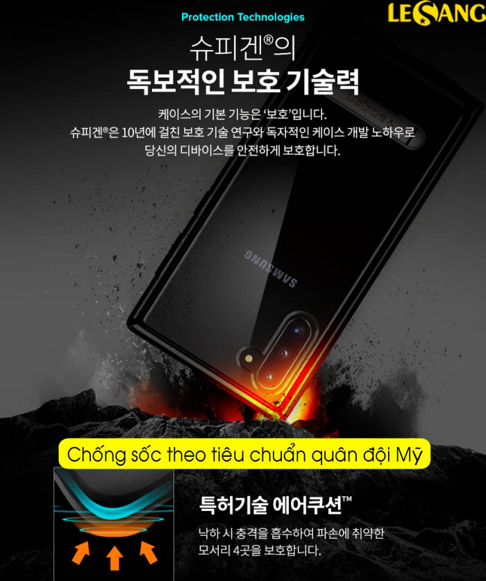 Ốp lưng Samsung Galaxy Note 10 Spigen Ultra Hybrid S 3