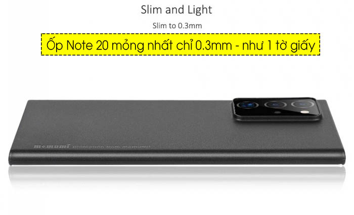 Ốp lưng Samsung Note 20 Ultra Memumi Slim 0.3mm 2