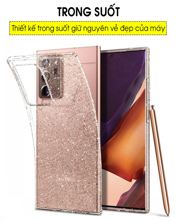 Ốp lưng Samsung Note 20 Ultra Spigen Liquid Crystal Glitter 50