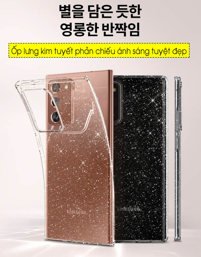 Ốp lưng Samsung Note 20 Ultra Spigen Liquid Crystal Glitter 51