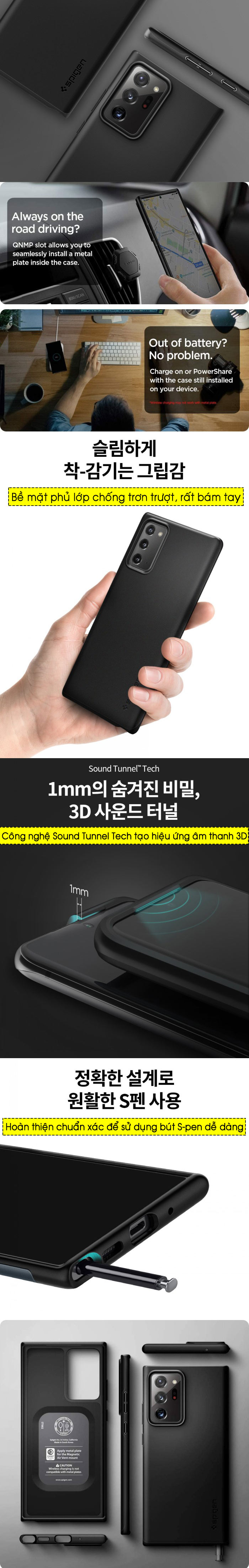 Ốp lưng Samsung Note 20 Ultra Spigen Thin Fit 4