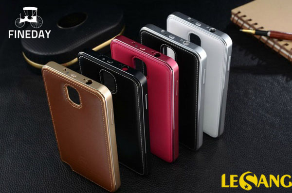 Ốp lưng Note 3 Fineday Aluminum + Da 1