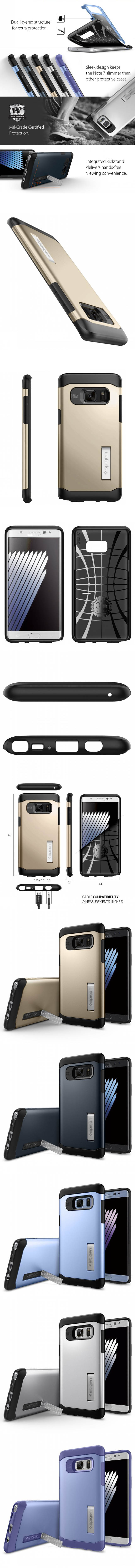 Ốp lưng Galaxy Note 7 Spigen Slim Armor 333