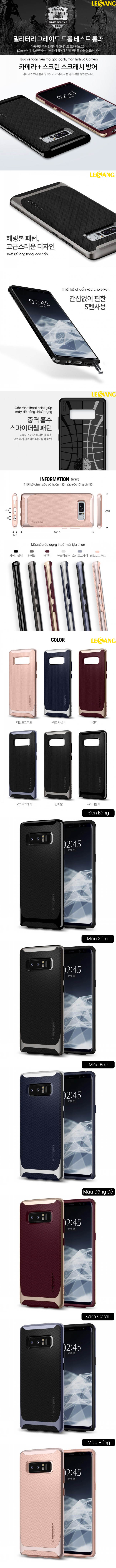 Ốp lưng Samsung Galaxy Note 8 Spigen Neo Hybrid 32654