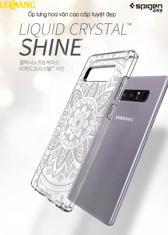Ốp lưng Galaxy Note 8 Spigen Liquid Crystal Shine 1