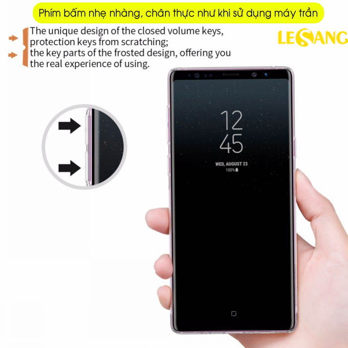 Ốp lưng Note 9 Nillkin TPU Case Silicon trong suốt mỏng 3