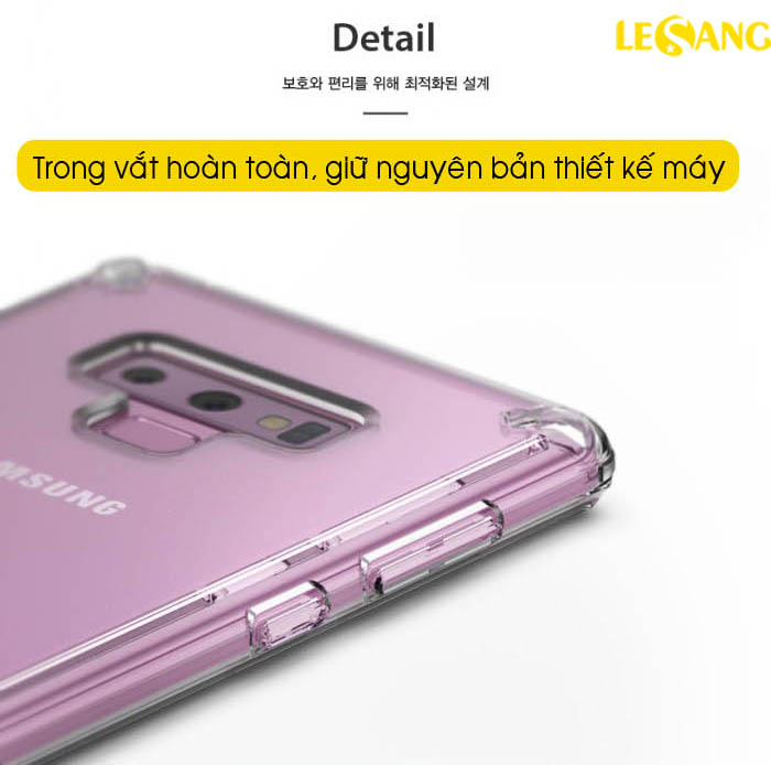 Ốp lưng Samsung Note 9 Ringke Fusion trong suốt 2