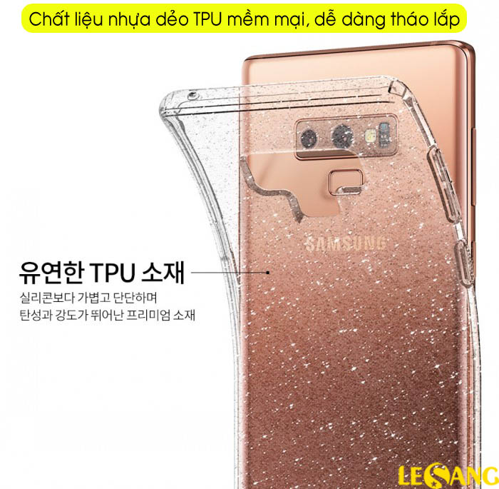 Ốp lưng Galaxy Note 9 Spigen Liquid Glitter 3