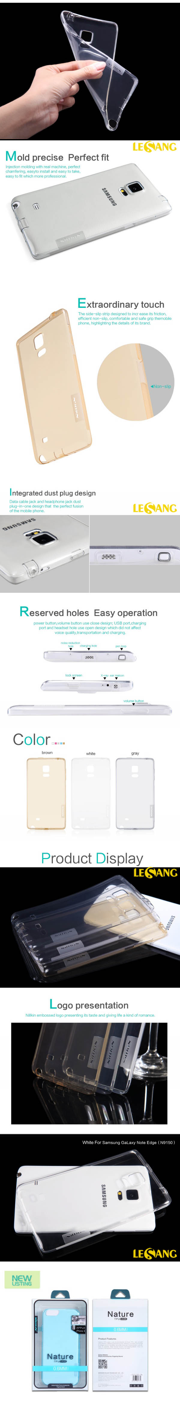 Ốp lưng Note Edge Nillkin nhựa dẻo trong suốt 3265