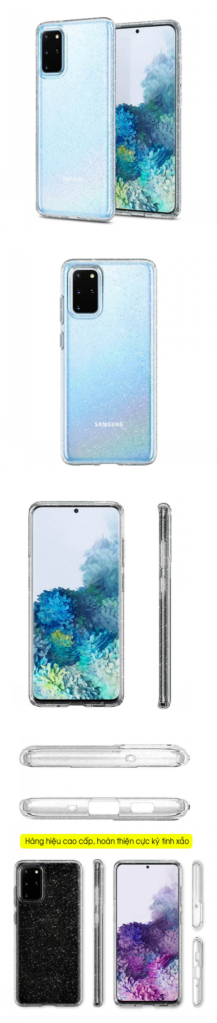 Ốp lưng Samsung S20 Plus Spigen Liquid Crystal Glitter 8