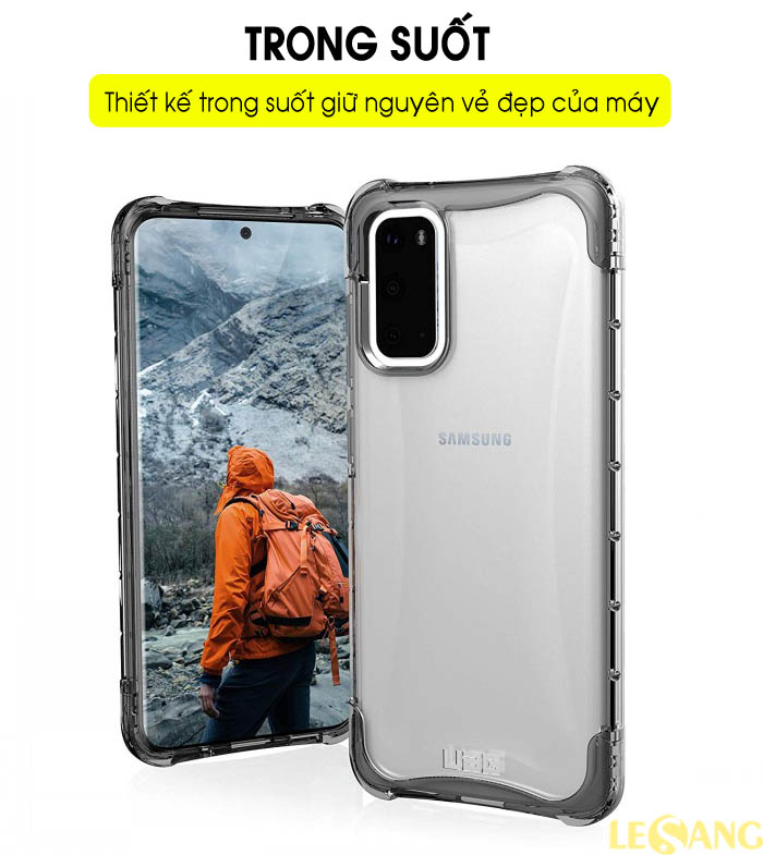 Ốp lưng Samsung S20 6.2 inch UAG Plyo trong suốt 1