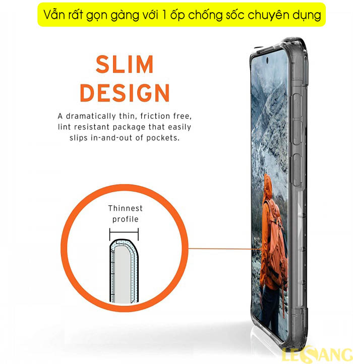 Ốp lưng Samsung S20 6.2 inch UAG Plyo trong suốt 3