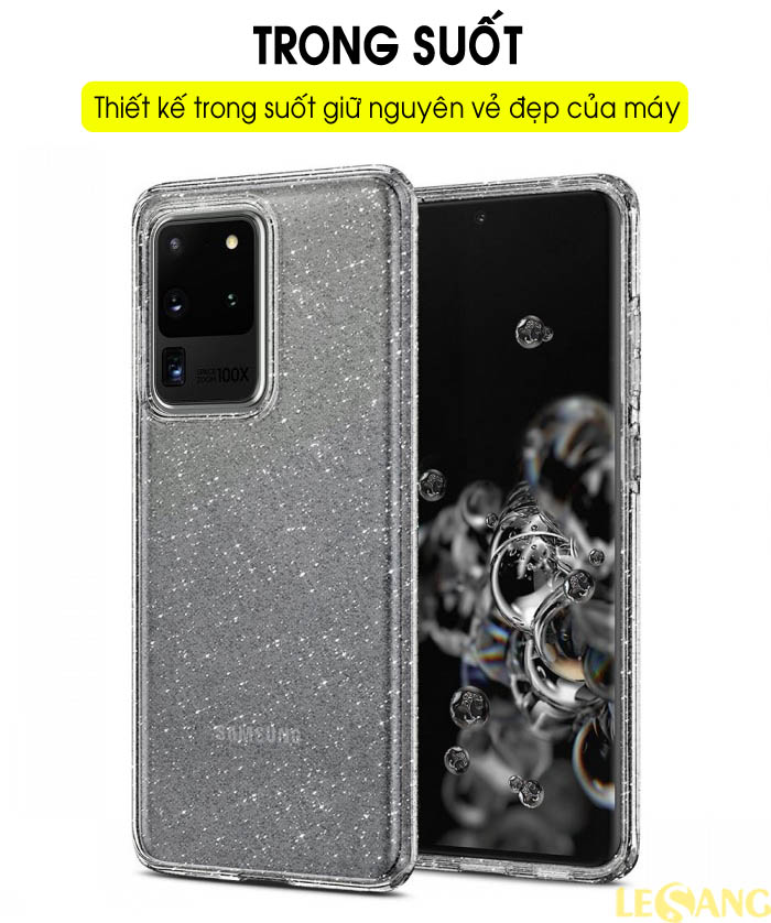 Ốp lưng Samsung S20 Ultra Spigen Liquid Crystal Glitter 2