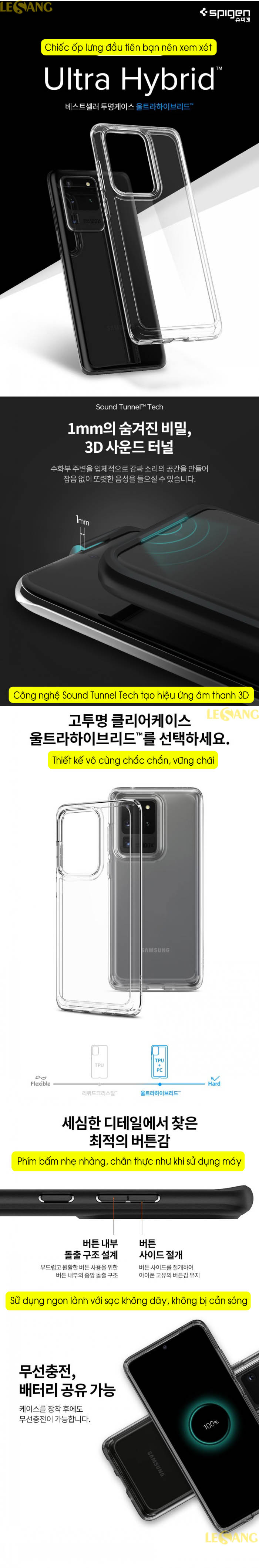 Ốp lưng Samsung S20 Ultra Spigen Ultra Hybrid 5