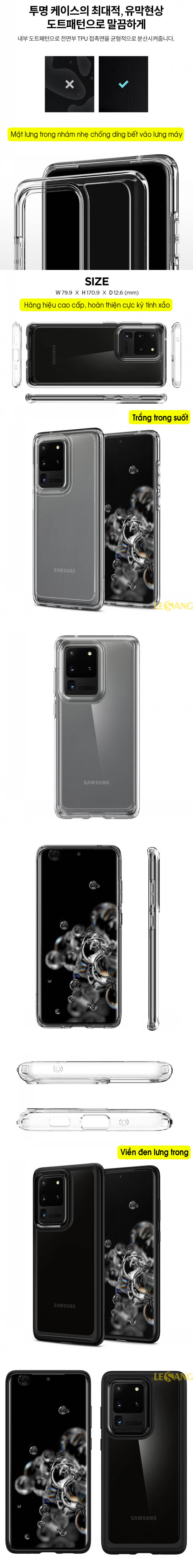 Ốp lưng Samsung S20 Ultra Spigen Ultra Hybrid 6