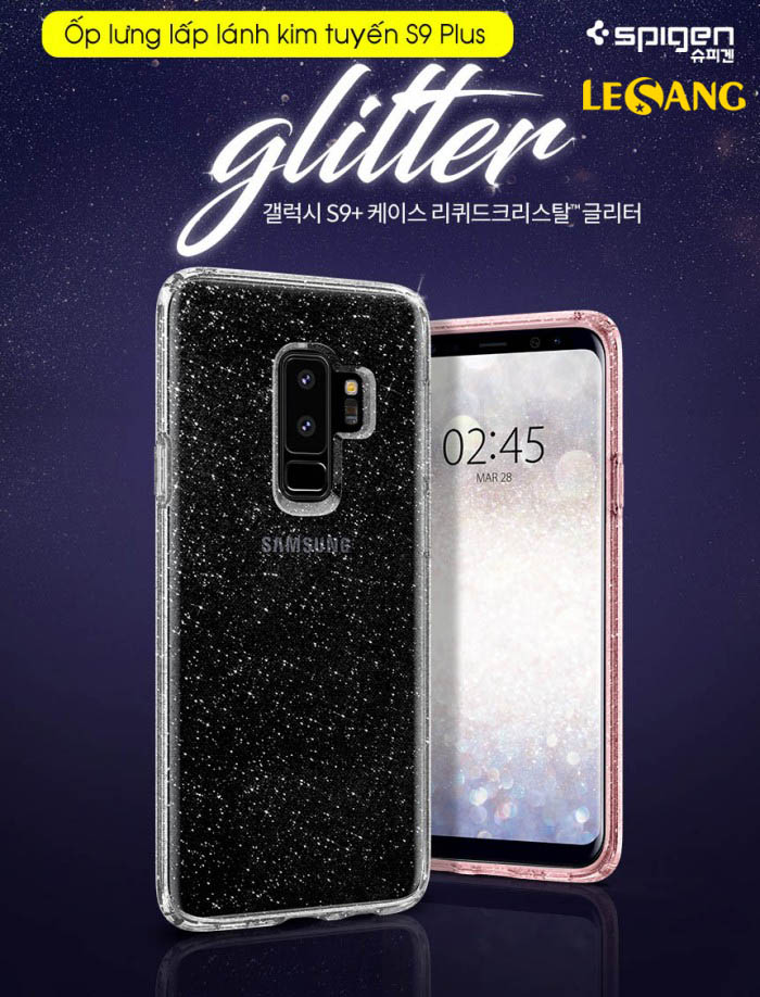 Ốp lưng Galaxy S9 Plus Spigen Liquid Crystal Glitter 5