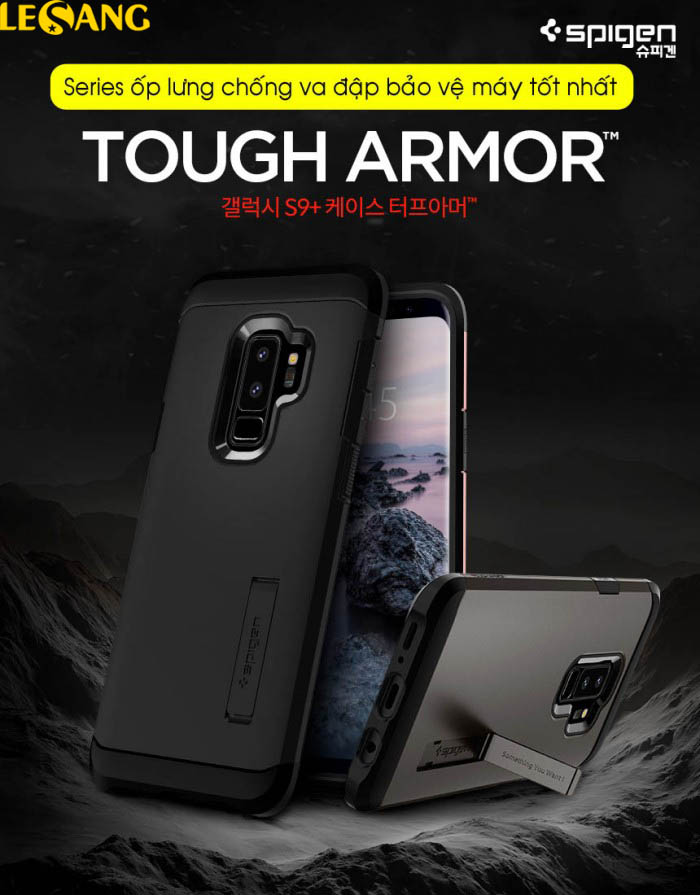 Ốp lưng Samsung S9 Plus Spigen Tough Armor chống sốc 1