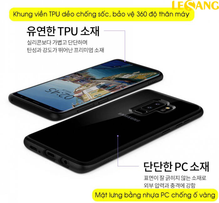 Ốp lưng Galaxy S9 Plus Spigen Ultra Hybrid 3