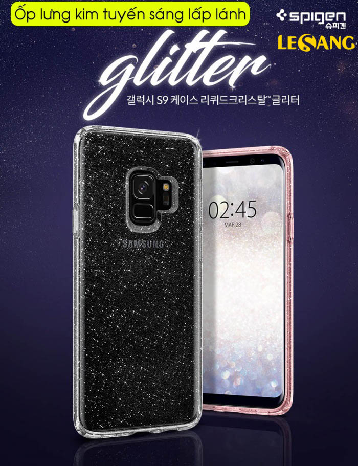 Ốp lưng Galaxy S9 Spigen Liquid Crystal Glitter 2
