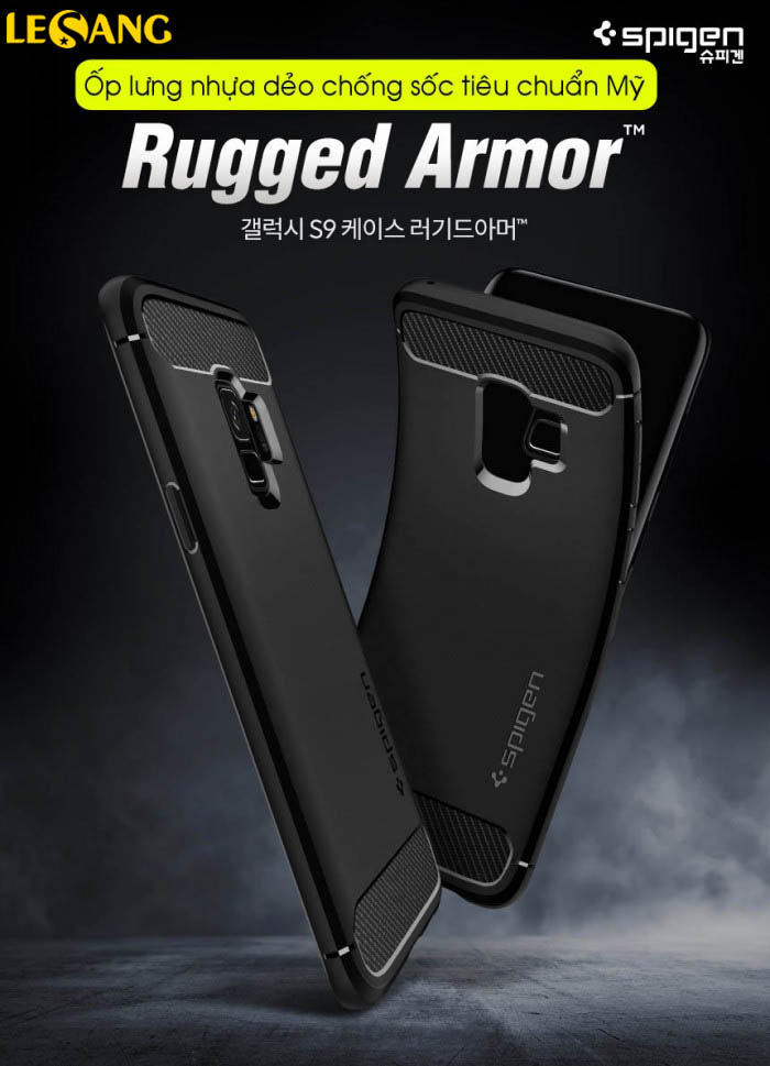 Ốp lưng Samsung Galaxy S9 Spigen Rugged Armor 1