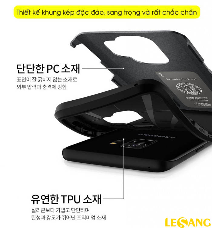 Ốp lưng Samsung S9 Spigen Tough Armor chống sốc 3