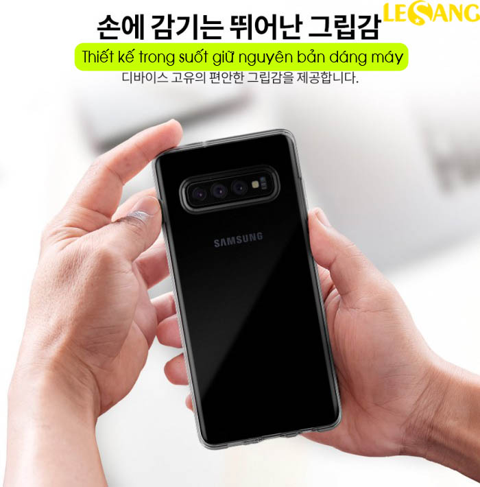 Ốp lưng Samsung S10 Spigen Liquid Crystal 2