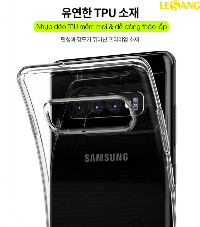 Ốp lưng Samsung S10 Spigen Liquid Crystal 3