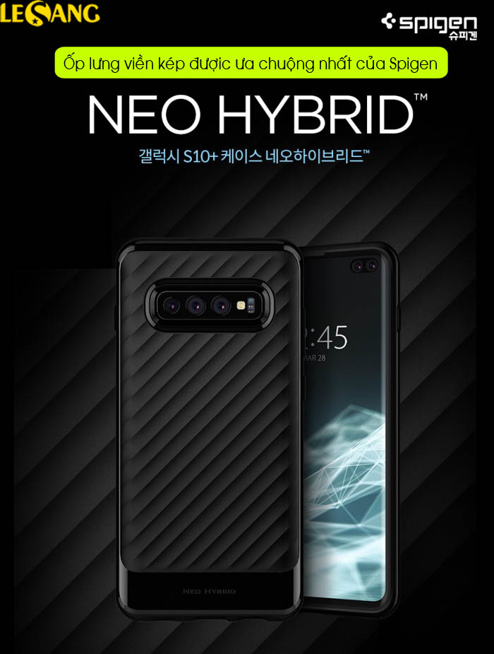Ốp lưng Samsung S10 Spigen Neo Hybrid 1