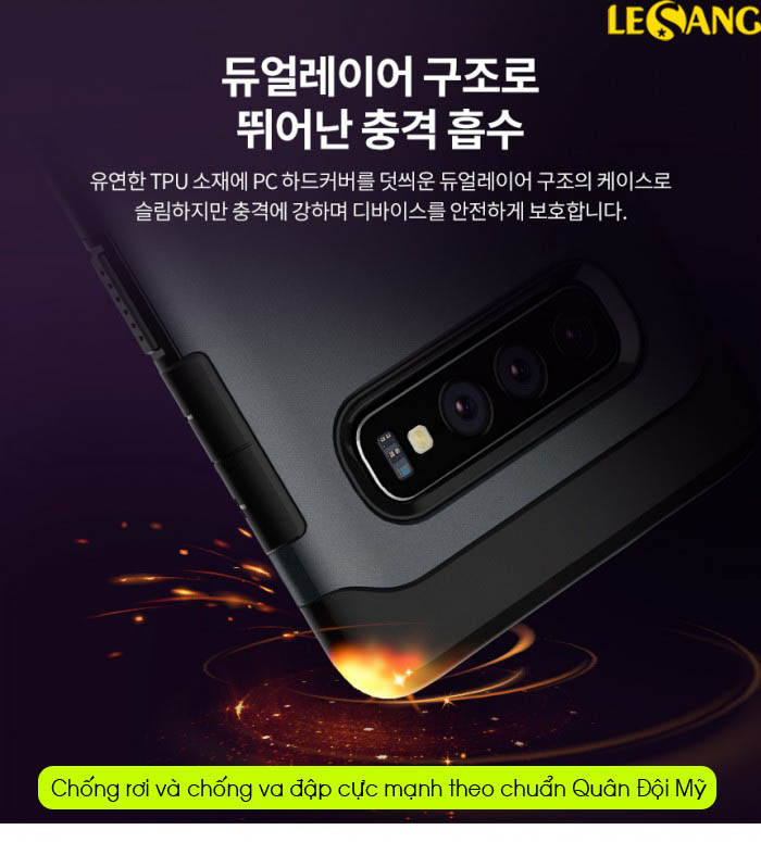 Ốp lưng Samsung S10 Spigen Slim Armor 1