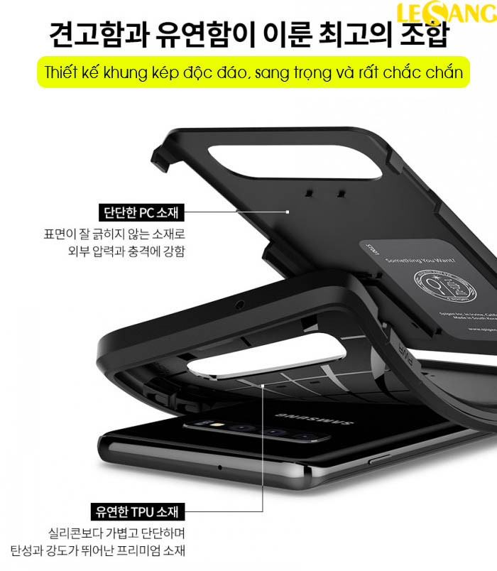 Ốp lưng Samsung Galaxy S10 Spigen Tough Armor 2 3