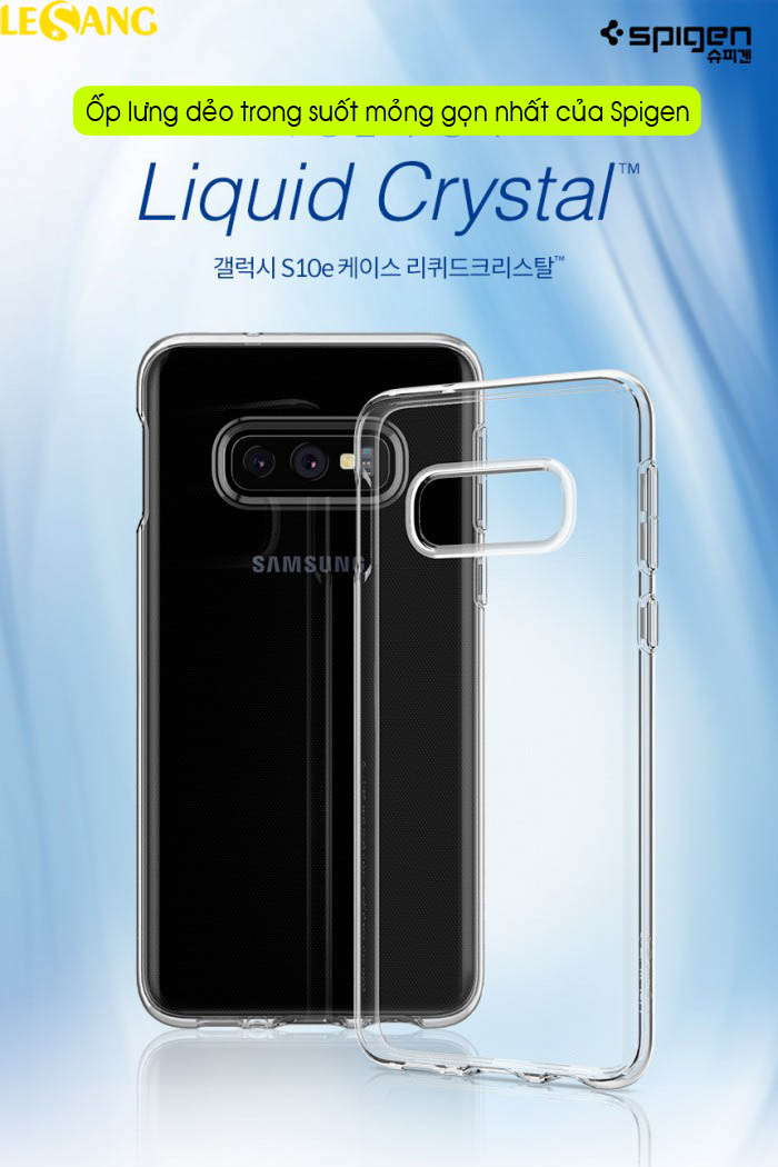 Ốp lưng Samsung Galaxy S10E Spigen Liquid Crystal 1