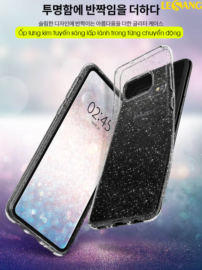 Ốp lưng Samsung S10E Spigen Liquid Glitter 1