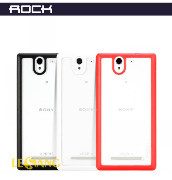 ốp lưng Sony C3 Rock Ultra Hybrid lưng trong suốt 1