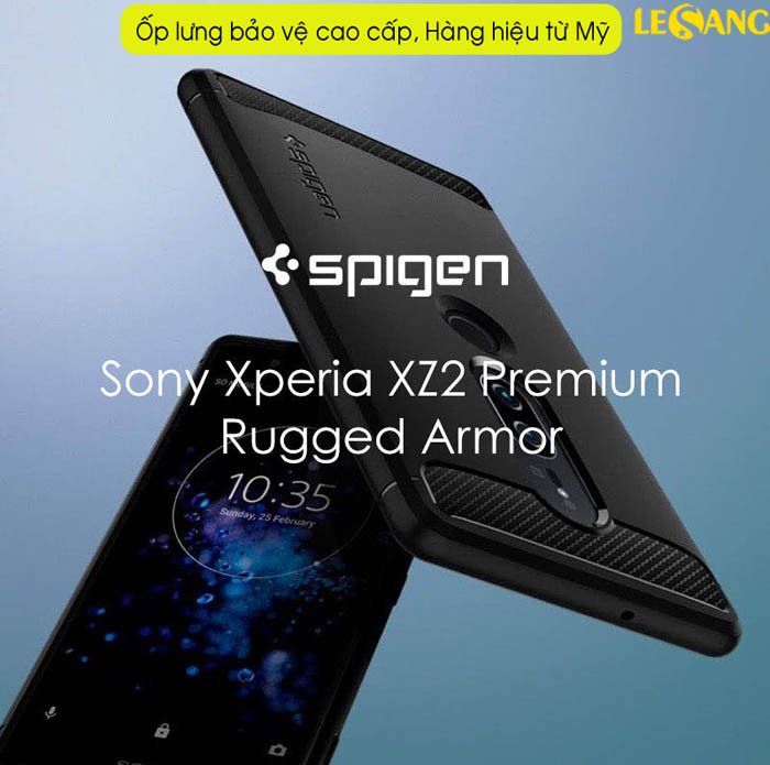 Ốp lưng Sony XZ2 Premium Spigen Rugged Armor 1
