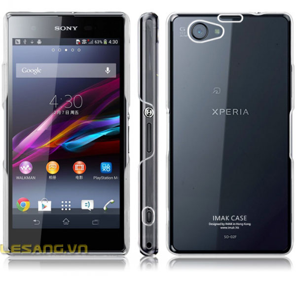 Ốp lưng Sony Z1 Mini imak trong suốt 1