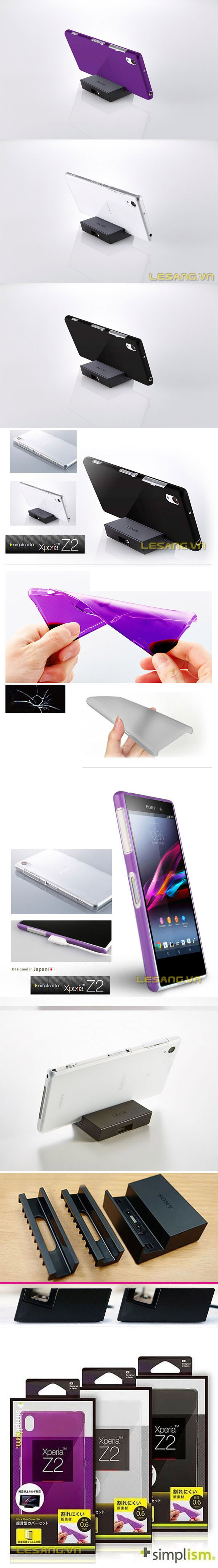 Ốp lưng Sony Z2 Simlism siêu mỏng 32