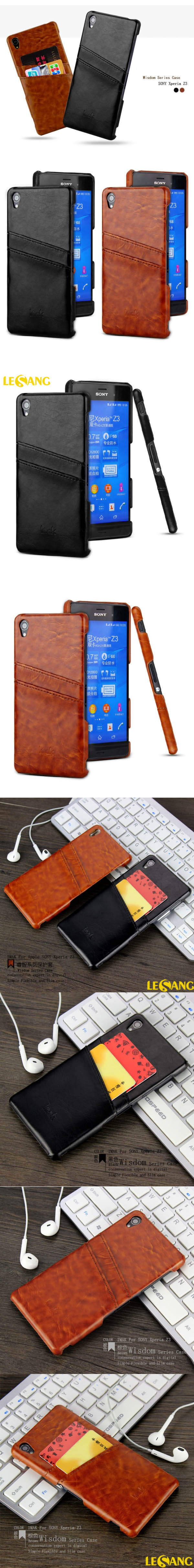 Ốp lưng Sony Z3 imak Leather lưng da 33333
