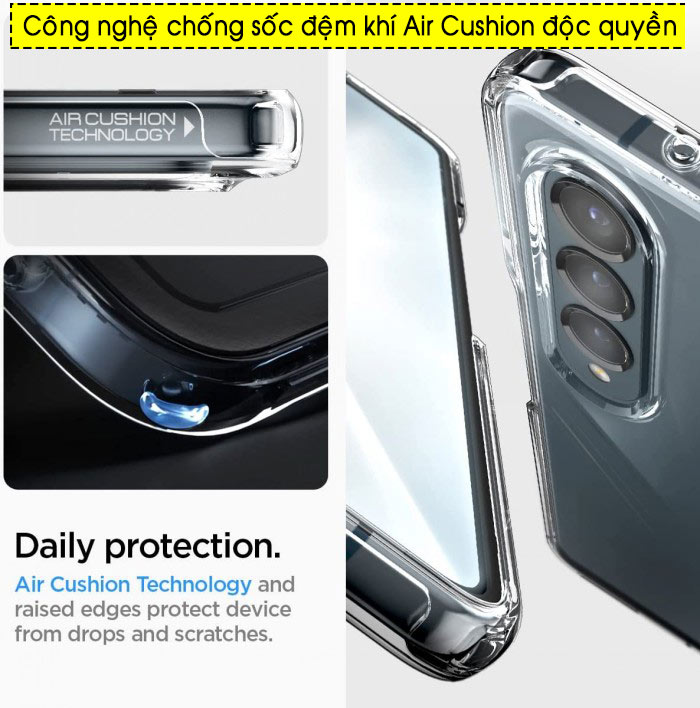 Ốp lưng Samsung Z Fold 4 Spigen Ultra Hybrid 3