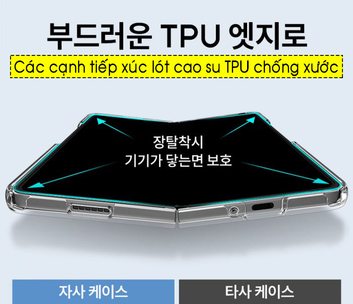 Ốp lưng Z Fold 5 Spigen Ultra Hybrid trong suốt 6