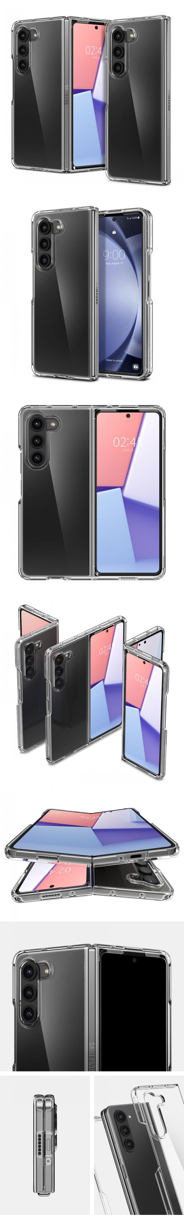 Ốp lưng Z Fold 5 Spigen Ultra Hybrid trong suốt 9
