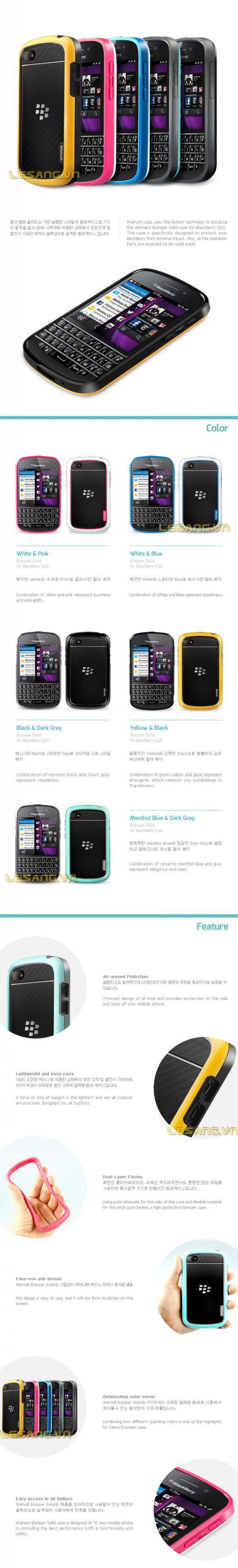 bumper backberry q10 ốp viền